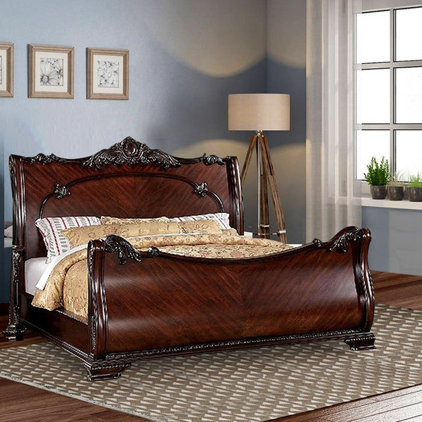 Bloomsbury Market Solid Wood Sleigh Bed Wayfair